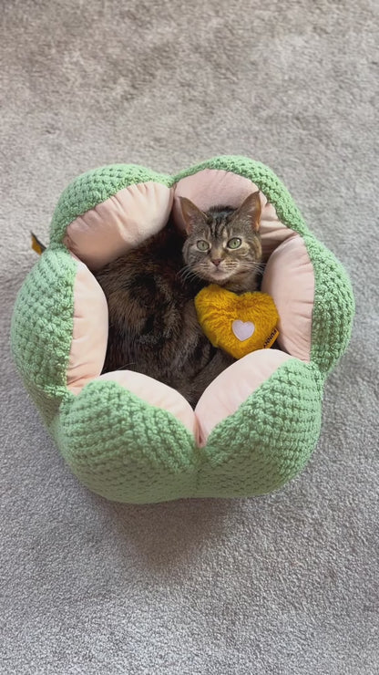 CozyCactus Pet Bed – comfortable cactus-shaped bed for cats